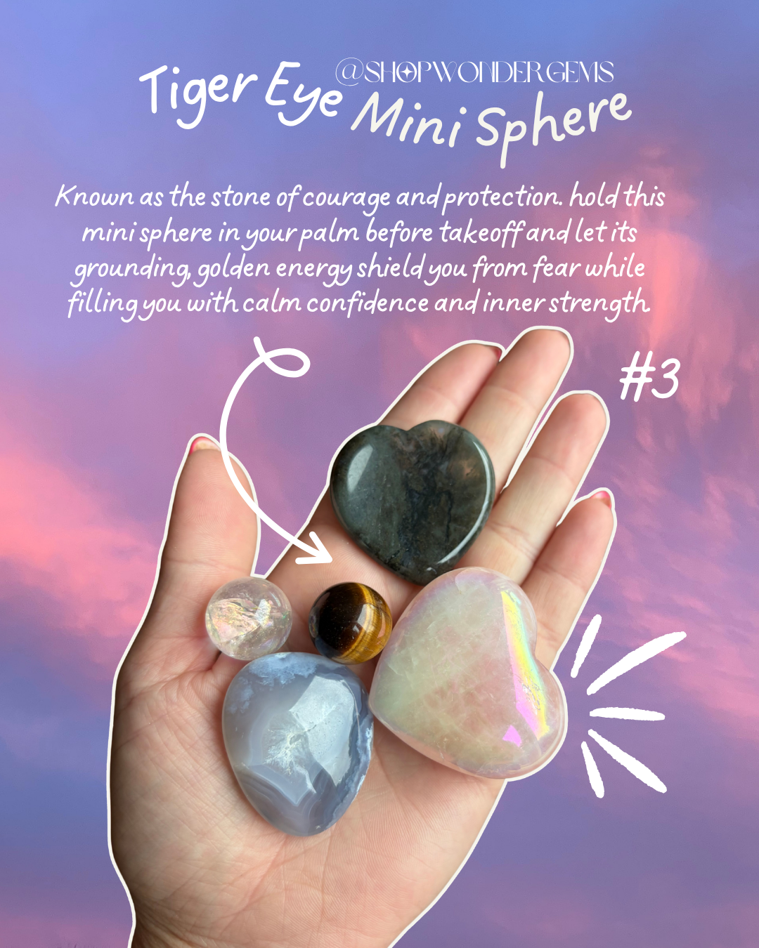 Anxious Flyer Crystal Kit - Anti Anxiety Nervous Traveller Crystal Kit
