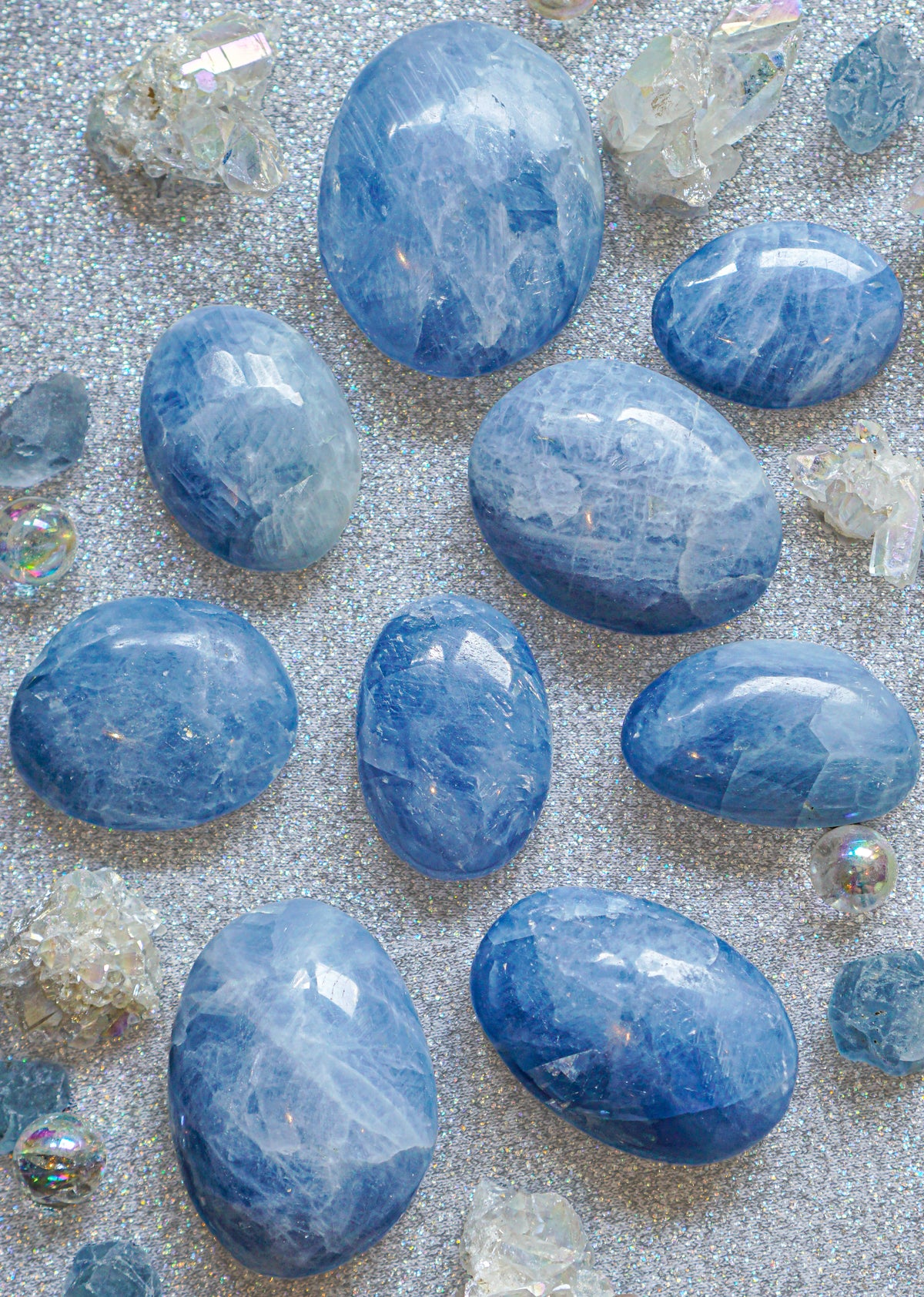 Blue Calcite Palms