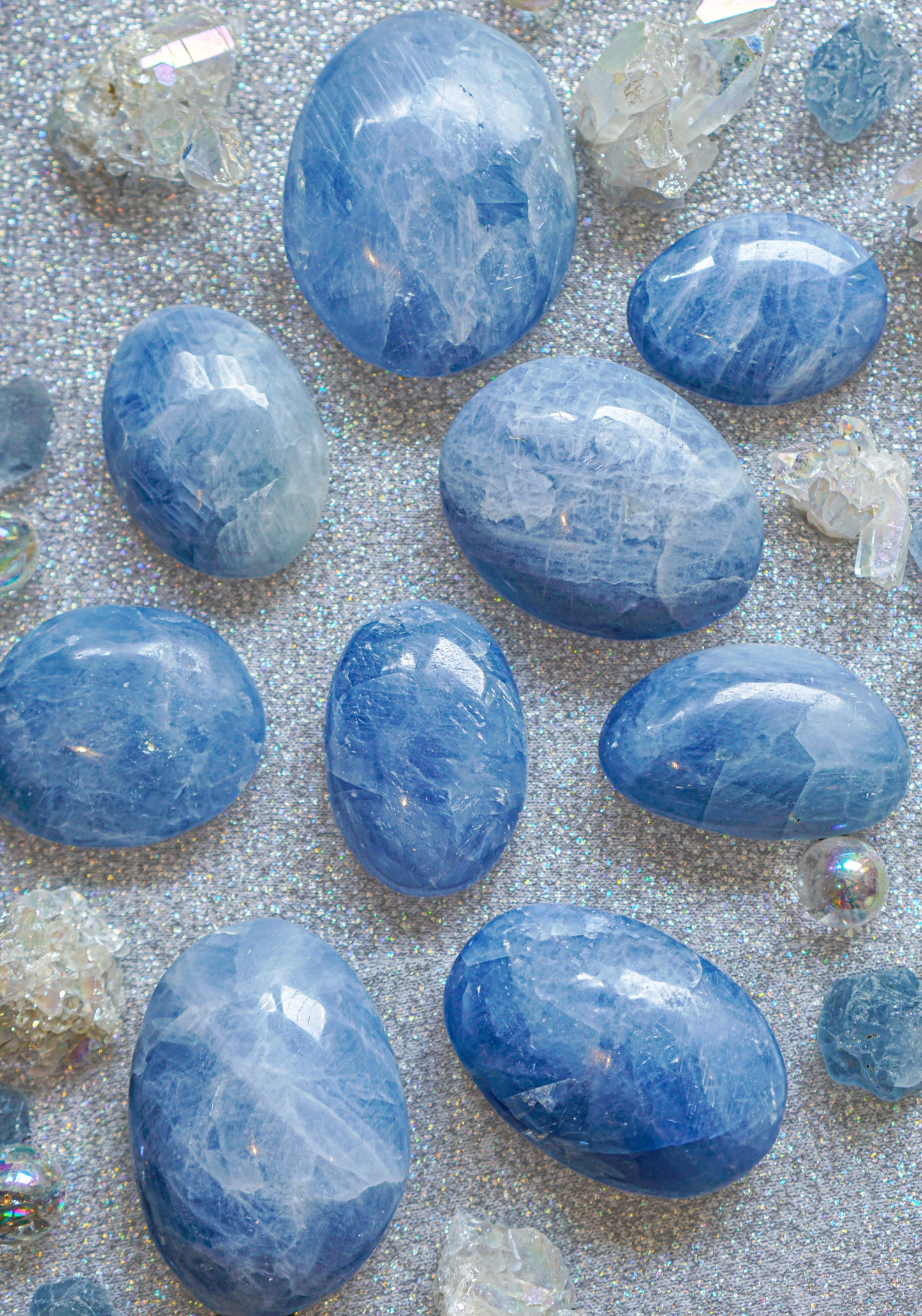 Blue Calcite Palms