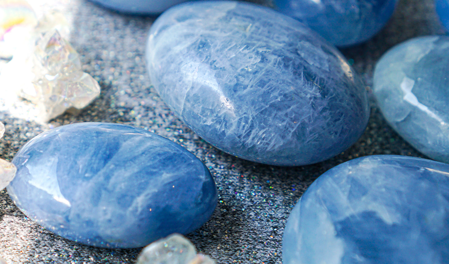 Blue Calcite Palms