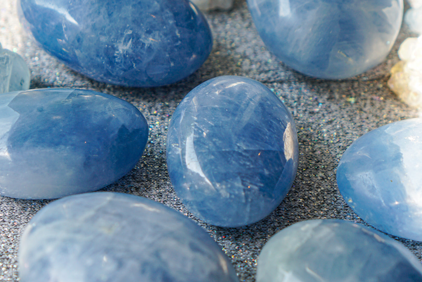 Blue Calcite Palms
