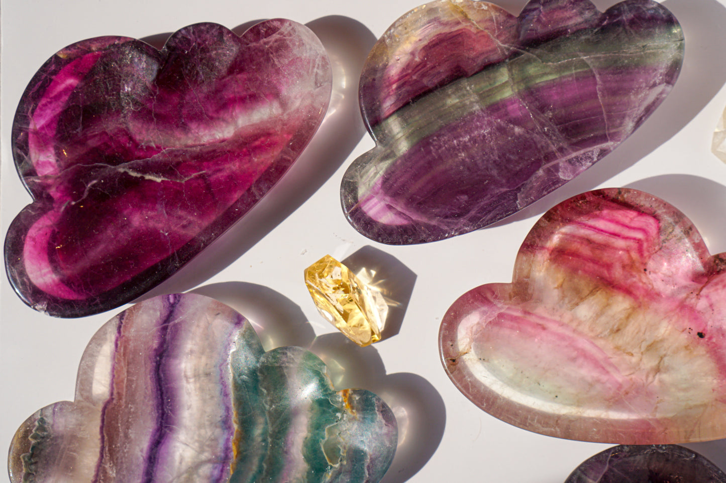 Rainbow Fluorite Cloud Dish | Purple | Wonder Gems