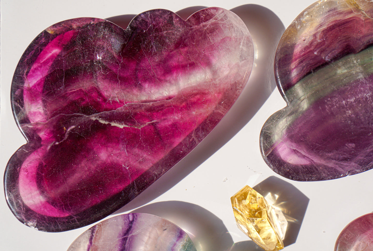 Rainbow Fluorite Cloud Dish | Purple | Wonder Gems