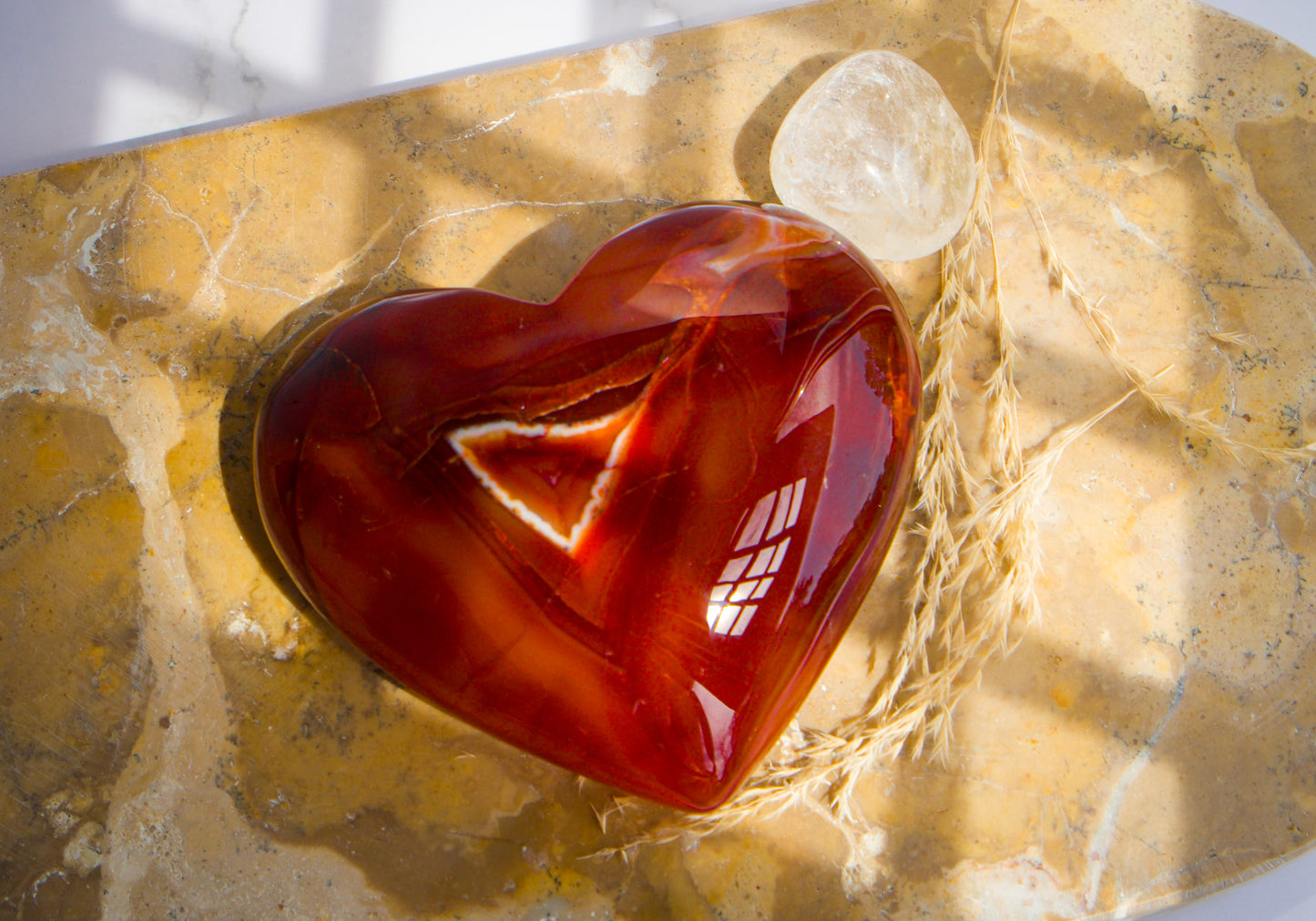 carnelian heart crystal