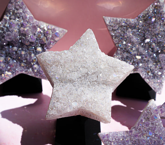Angel Aura Star - White | Angel Aura Quartz | Wonder Gems