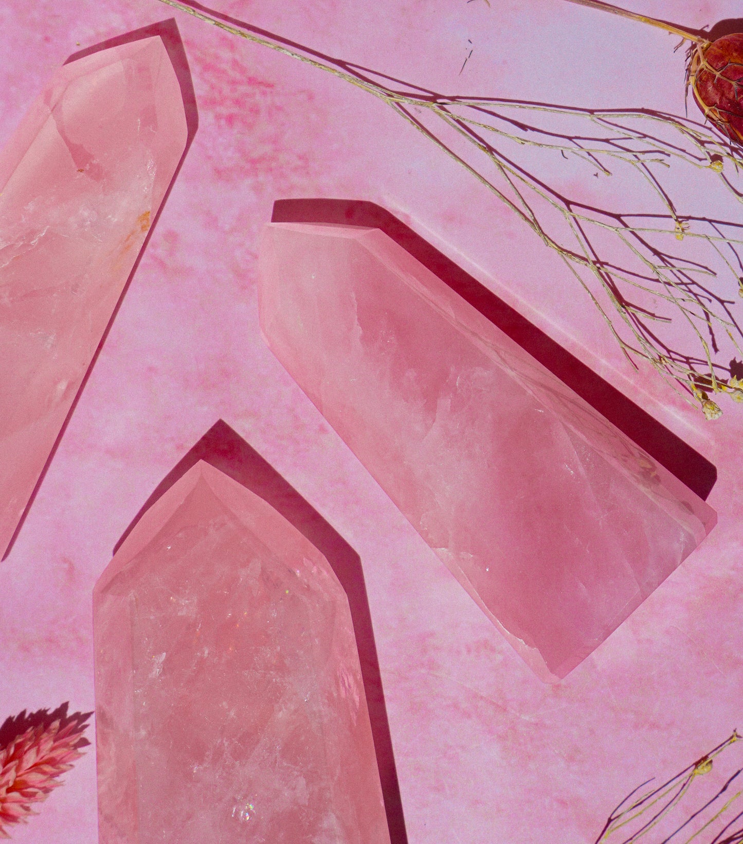 Rose Quartz Tower - Hand Polished | Wonder Gems